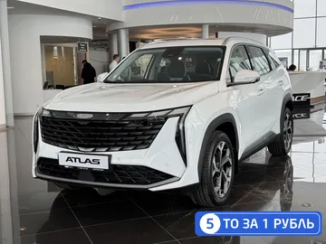 Купить Geely Atlas, II Белый 2.0 AT (200 л.с.) 4WD от 3070990 ₽. в Балаково